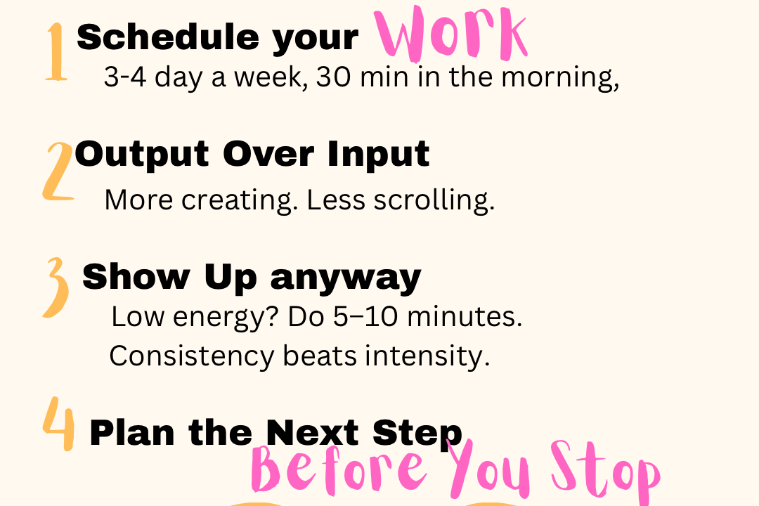 4 tips to stay consistent