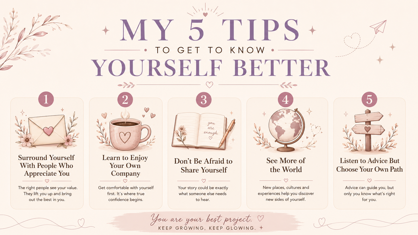 6 tips to get to know yourself better
