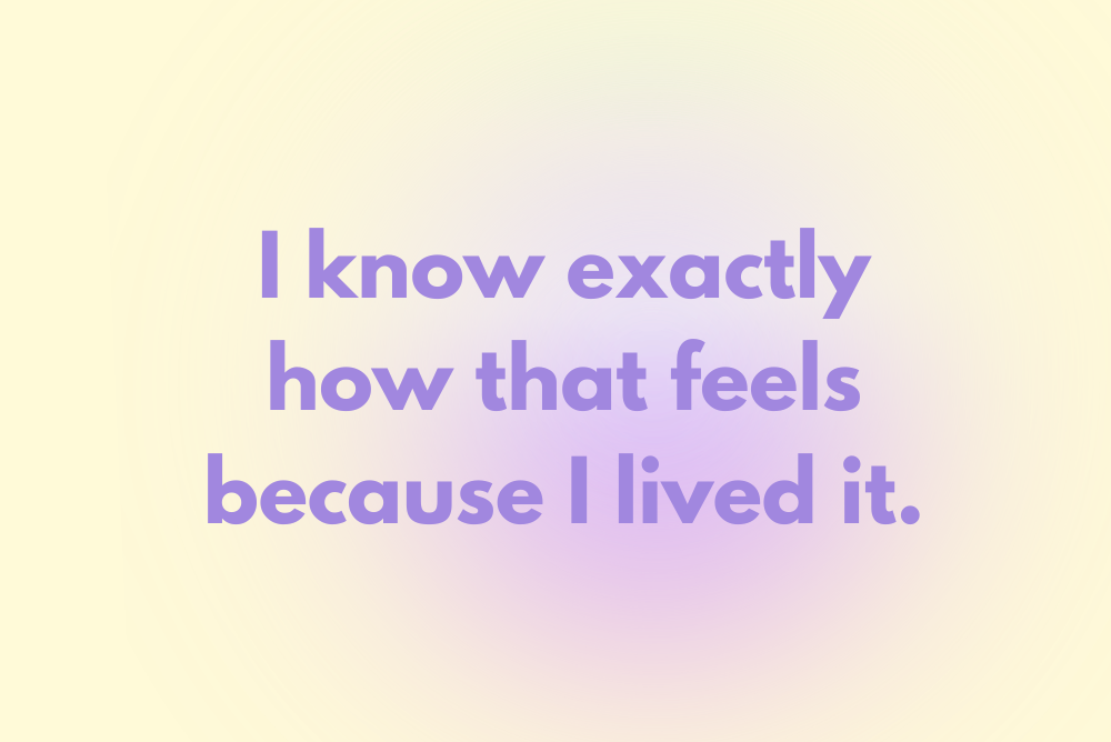 I know how it feels..